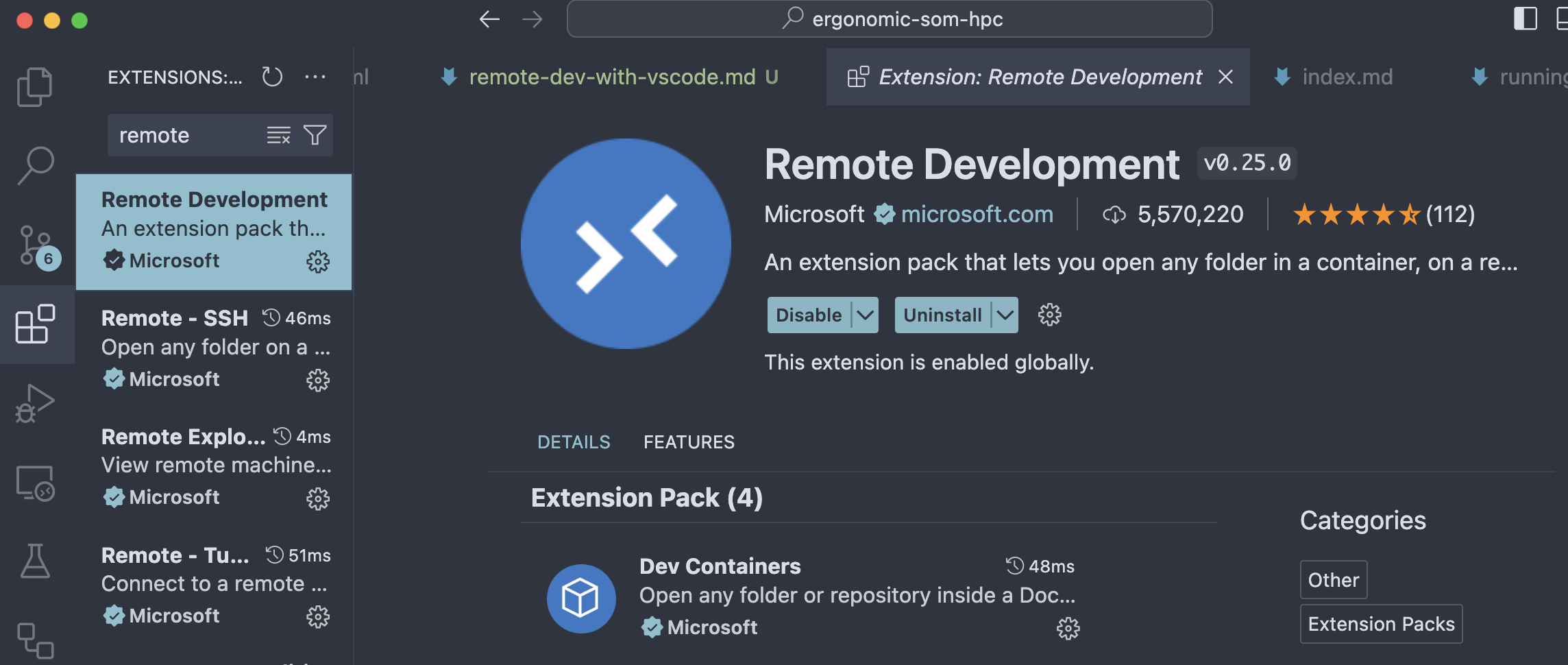 VSCode extension VSCode extension